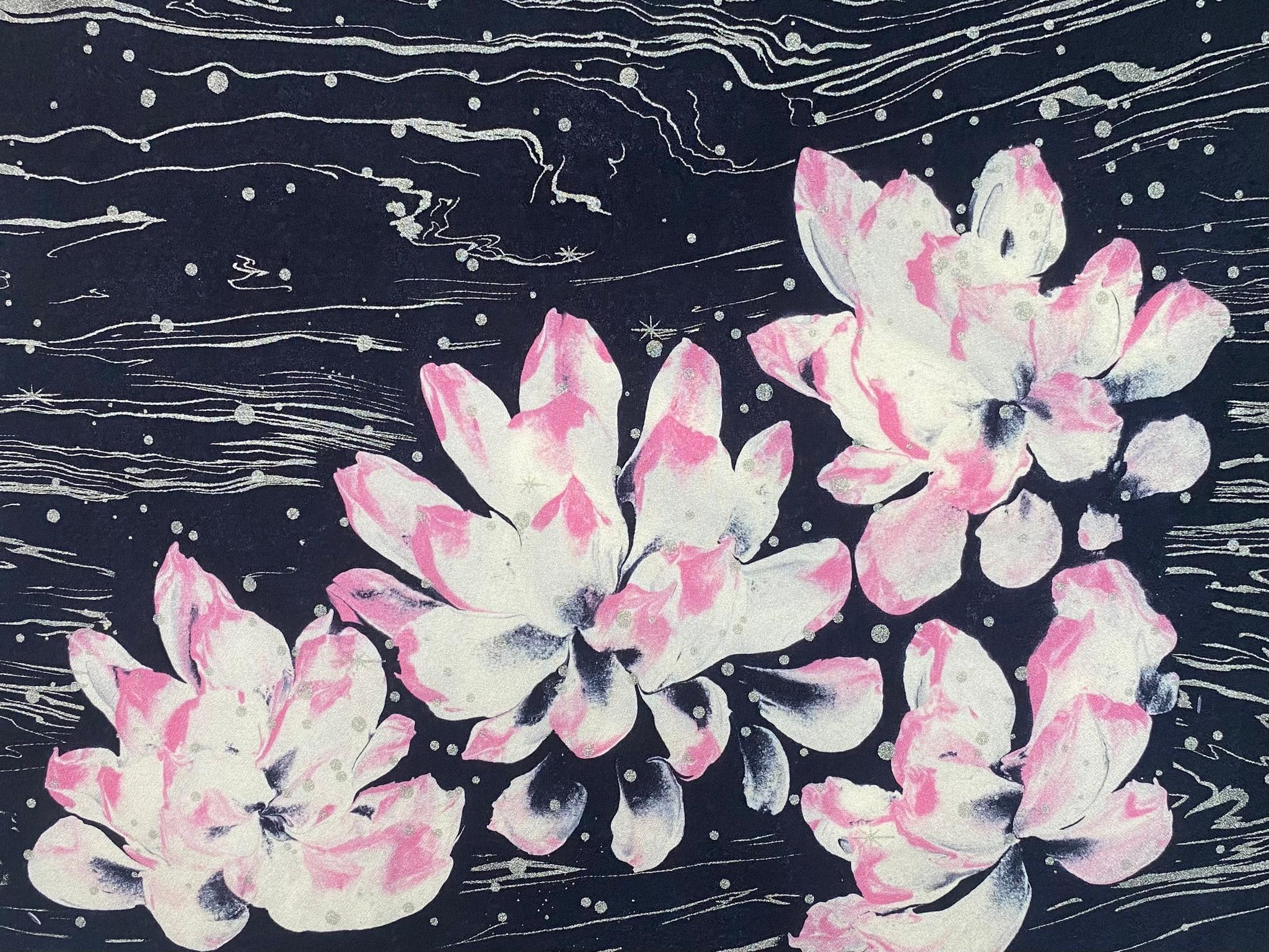 ファブリックアートパネル【蓮】 | 5枚目